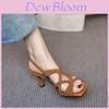 Elegant Open Toe Sandals For Women With Rubber Sole Summer Footwear