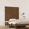 824886 vidaXL Wall-mounted Headboard Honey Brown 95.5x3x90 Cm Solid Pine Wood