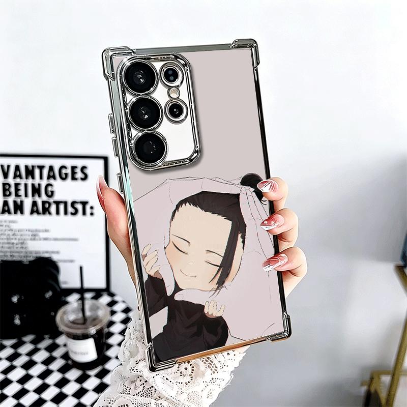 

JUJUSU Anime Character Cute Soft Phone Case For Samsung Galaxy S26 Ultra S25 Edge S24 FE S23 Plus S22 S21 + S20 Plating Anti-Fal Samsung S25 FE
