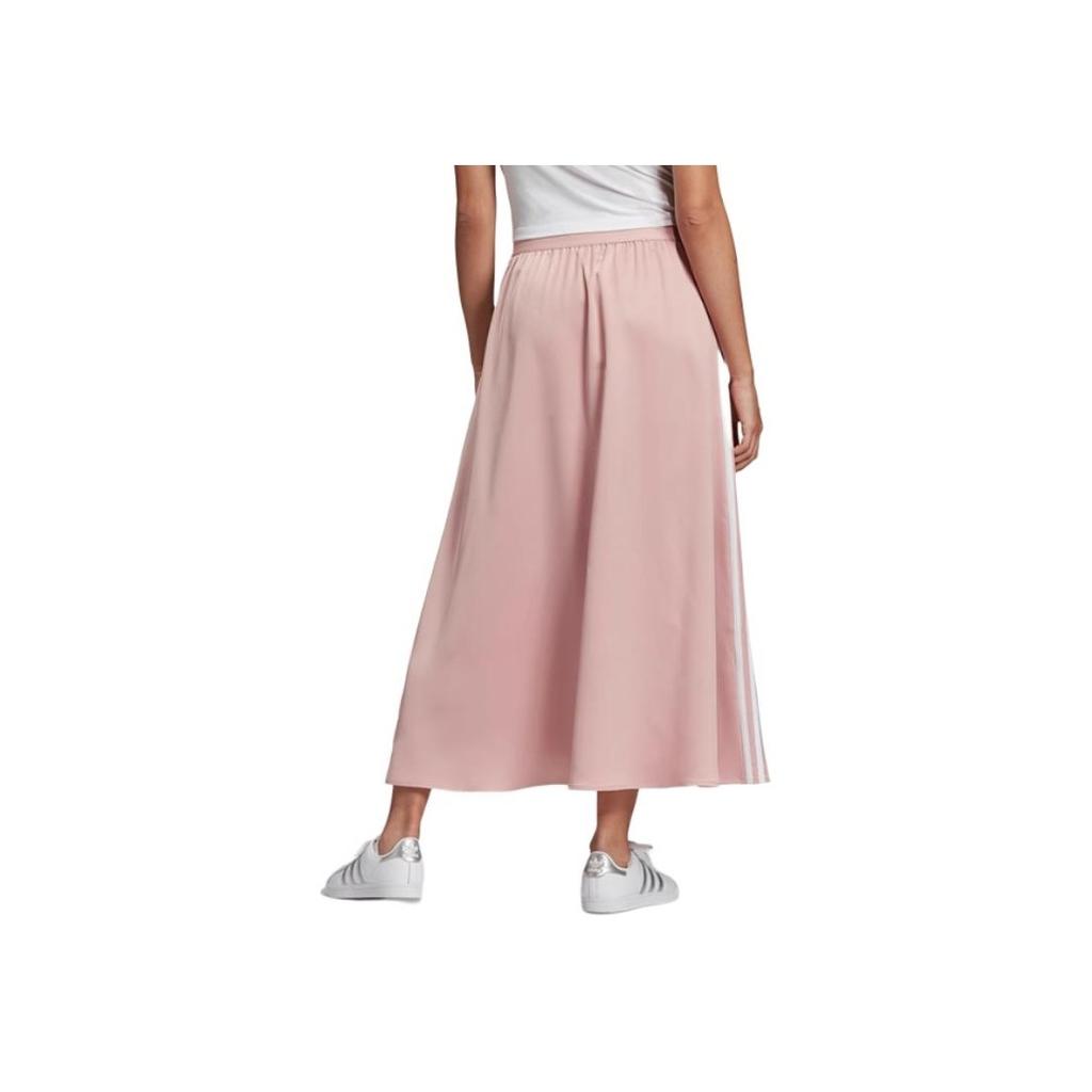 Adidas Originals Logo Woven Breathable Comfortable Casual Long Skirt Women skirts Pink EK4550