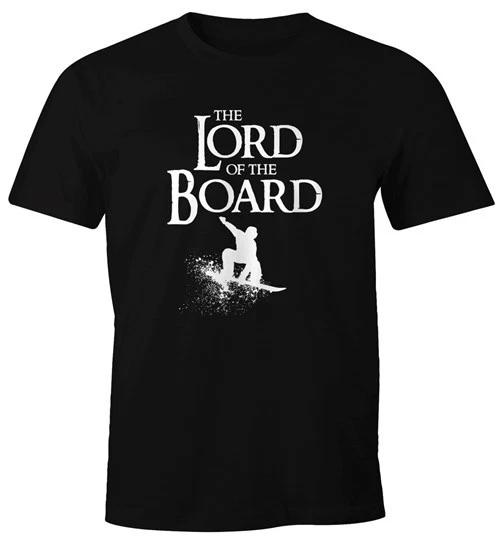 

Mens 100% Cotton T-shirt Mens Tees Top Lord of the Board Snowboarder Snowboarder Fun Shirt- L