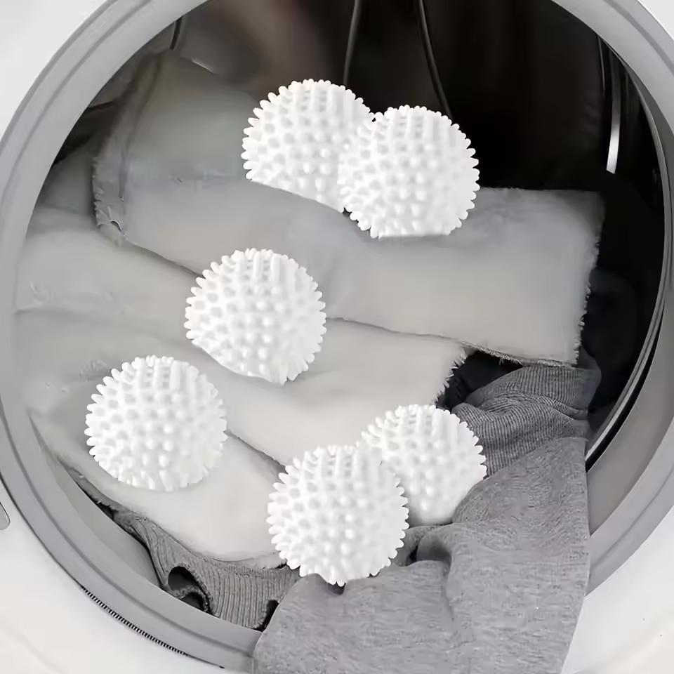 6pcs Silicone Anti Fouling Drum Laundry Ball, Essential Cleaning Supplies for Laundry Reusable Home Clean Bathroom