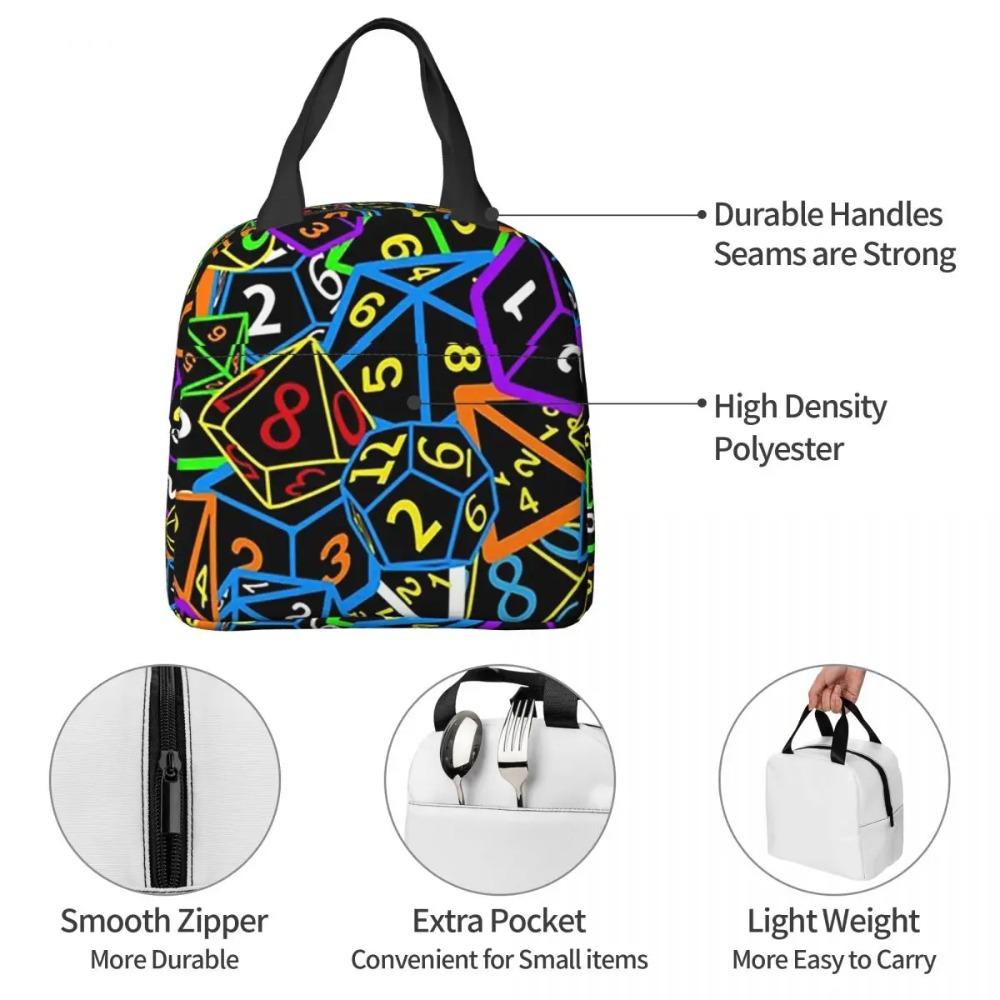 D&D (Dungeons And Dragons) - This Is How I Roll Insulated Lunch Bag for Women Office Cooler Thermal Food Box Tote Portable