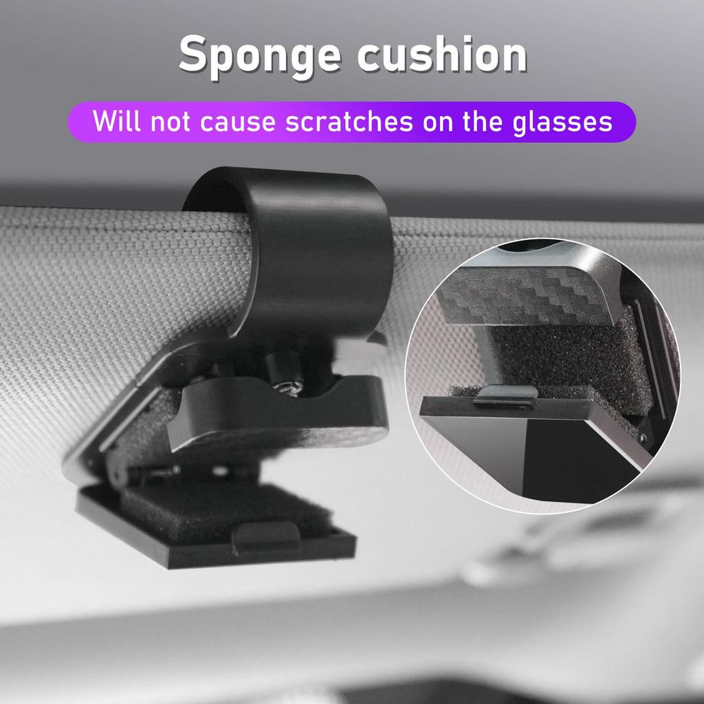 Car Sun Visor Glasses Holder Clip - Sunglasses Storage for Interior