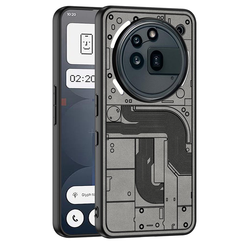 

GKK для Nothing Phone (3а) Про Матовий Чохол Шкіряний на дотик PU+TPU+PC Ударостійкий Чохол для Телефону Grey