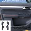 Perfect For Volkswagen VW Touran 2006 2007 2008 2009 2010 -2015 PU Leather Car Interior Door Armrest Panel Cover Sticker Trim