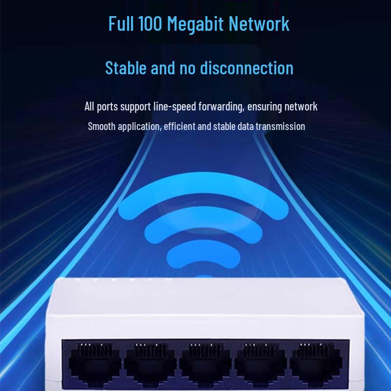 HIKVISION 5-Port 100Mbps Unmanaged Ethernet Switch CN plug (adapter included)