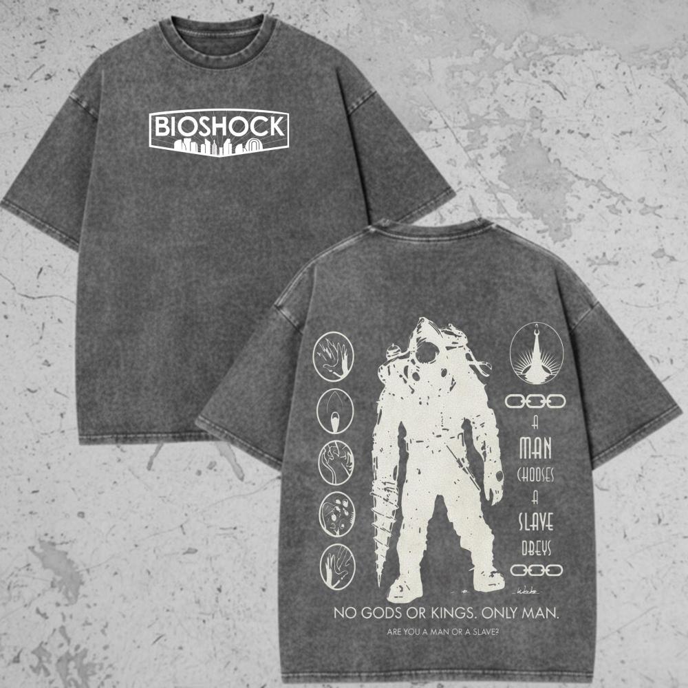 BioShock Unisex Washable Tshirt Asking If You Can Help Big Daddy Washable Tshirt Shirt  Graphic T Shirts Oversized T Shirt