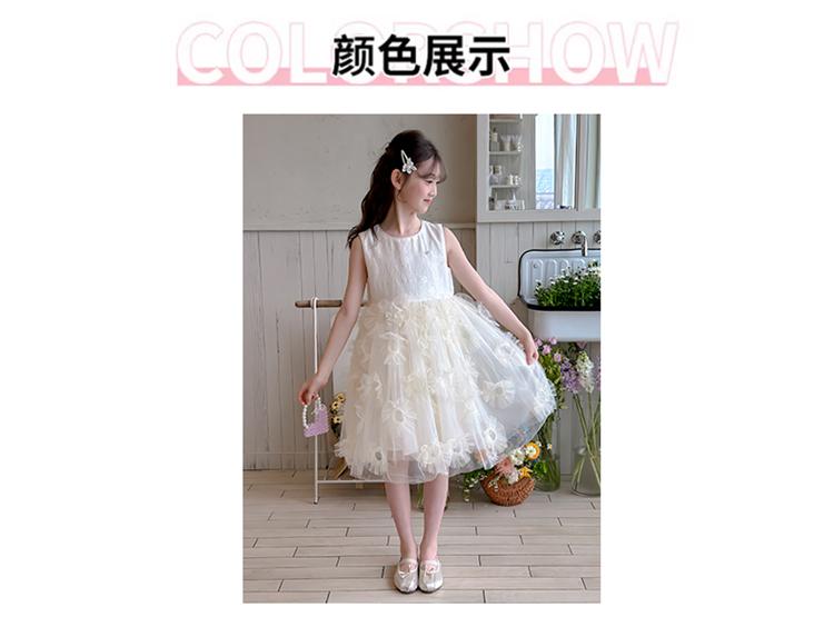 Girls' Dress 2026 New Style Princess Style, Big Children's Mesh Cake Skirt, Summer Fluffy Vest Skirt