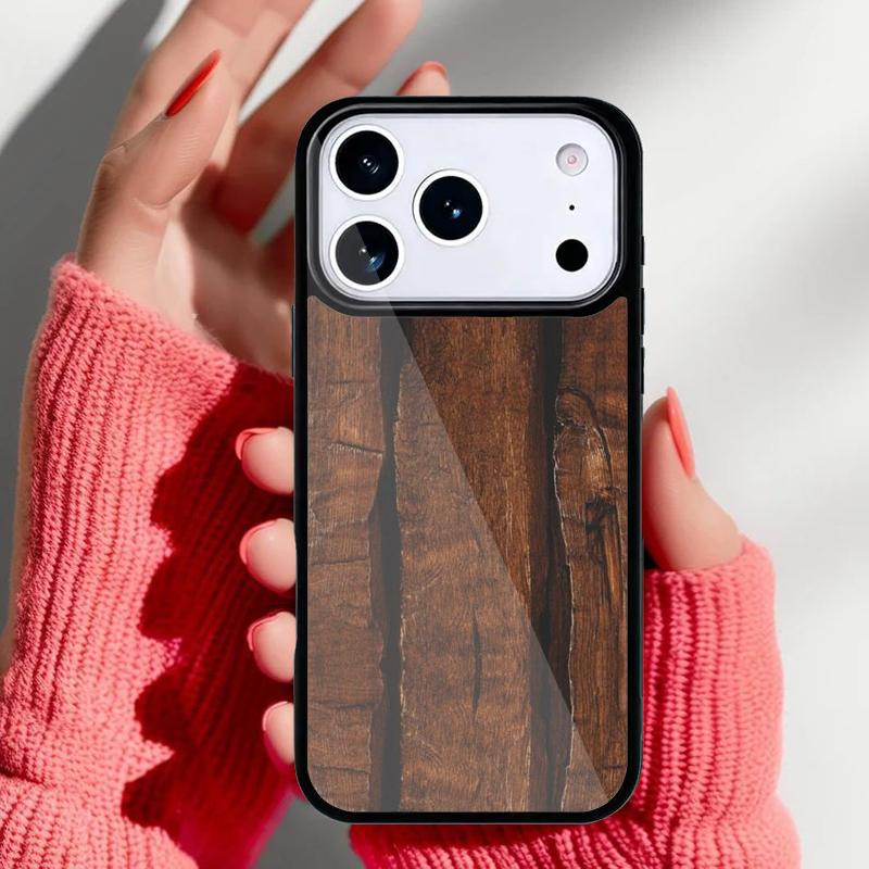 wood mandala Texture Printed Phone Case for iPhone 17 Air 16e 15 14 13 Pro Max Back Cover for 12 11 Pro Coque