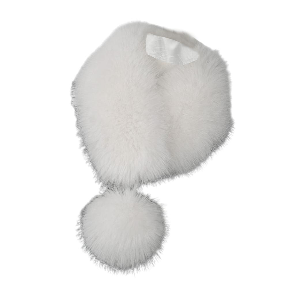 Winter Warm Scarf Neck Wrap for Adult Furry Faux Furs Neck Scarf for Cold Weather Office Girl Neck Warmer Shawl Wrap