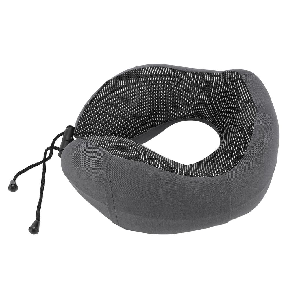 Travel Neck Pillow Airplane Long Flight Plane Memory Foam Adjustable U Shaped Napping Support Dark