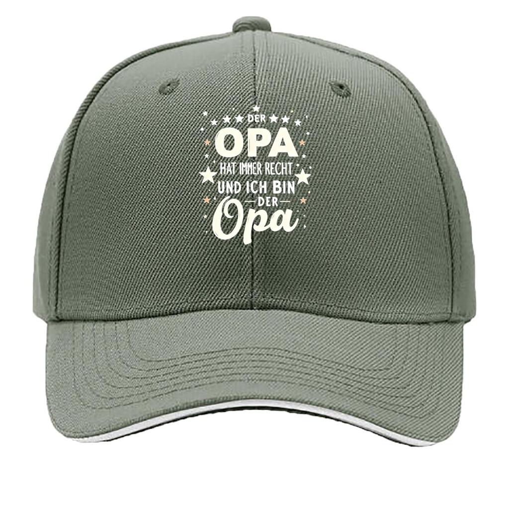 Gorra de esponja de impresión OPA tendencia de moda casual ligera transpirable cómoda tamaño ajustable unisex gorra de béisbol sándwich