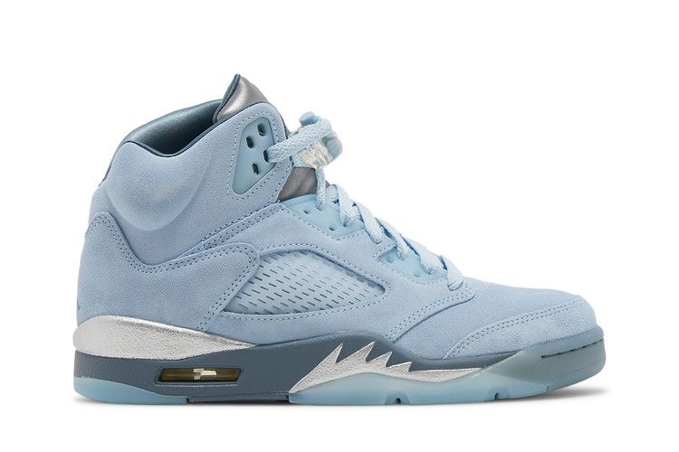 Women's Sneakers Jordan 5 Retro Bluebird (Women's) Photo Blue/Football Grey-Metallic Silver-White