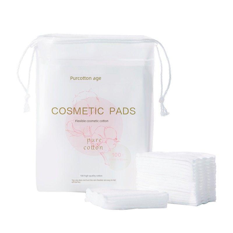 Purcotton Special Wet Compress Facial Wipe Portable Cotton Pads 100 Pieces*1 Pack