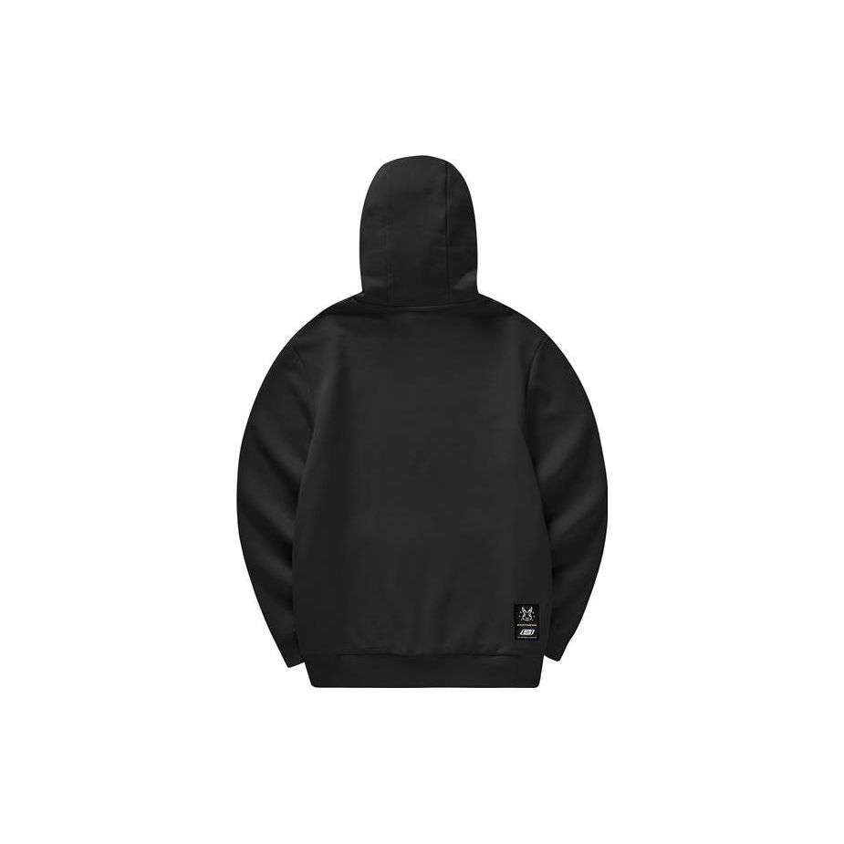 Skechers Year Of The Rabbit New Year Collection Letter Print Knitted Hoodie Unisex hoodies Carbon-Black L123U031-0018