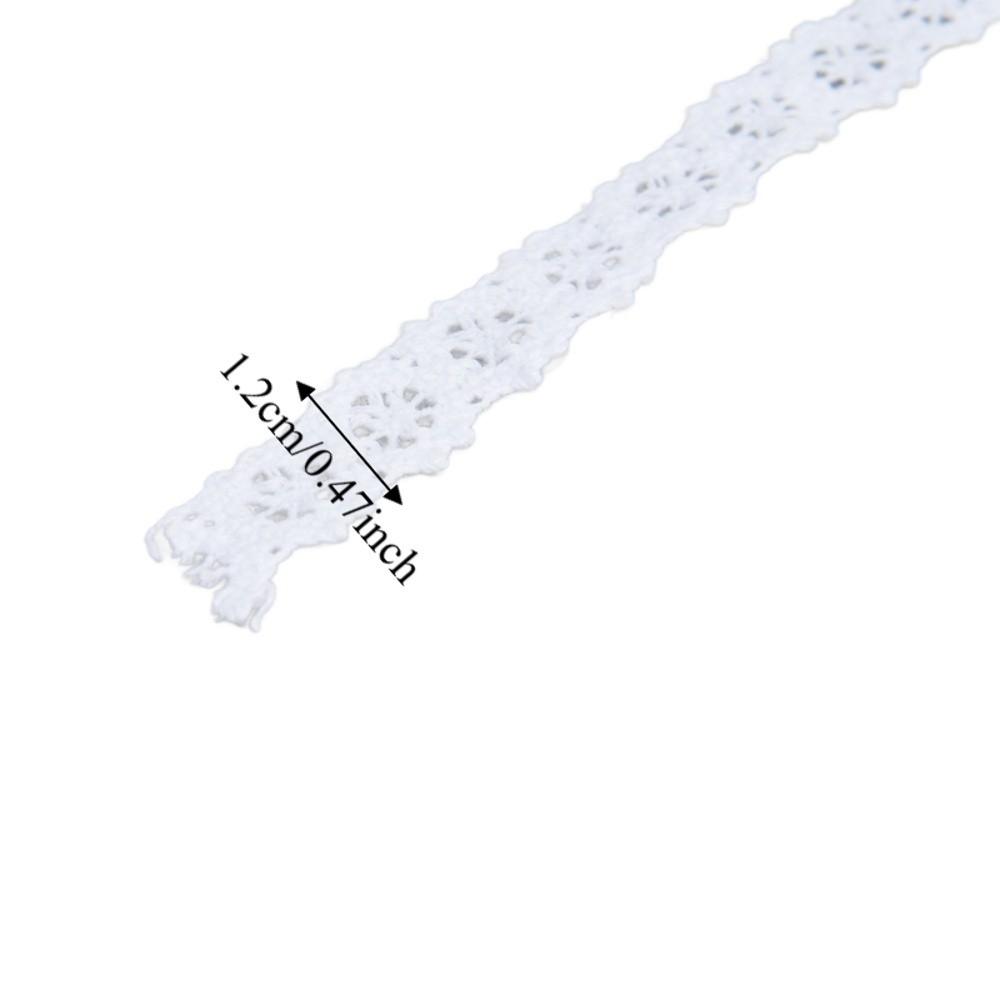 1PCS Wavy Edge Lace Ribbon Embroidery Pattern Eyelet Lace Cotton Lace Trim Sewing Projects