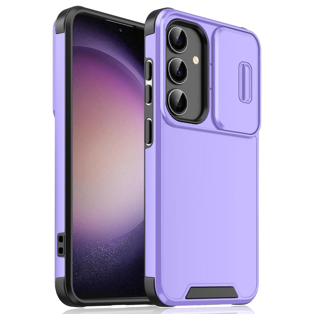 For Samsung Galaxy A15 4G/A15 5G Cell Phone Case Slide Camera Shield PC+TPU Bump Proof Cover