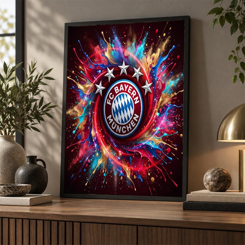 Bayern Munich Diamond Painting Kit 5D Full Drill DIY Diamond Mosaic Wall Art Home Decor