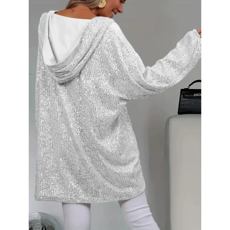 JKASHDK Women's Fashion Casual Solid Color Print Long Sleeve Hooded Hoodies & Sweatshirts