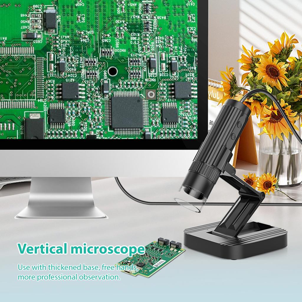 Desktop USB Microscope Handheld Digital Microscope for Adults Kids Coin Microscope 50X 1000X Magnification Photo 1080P
