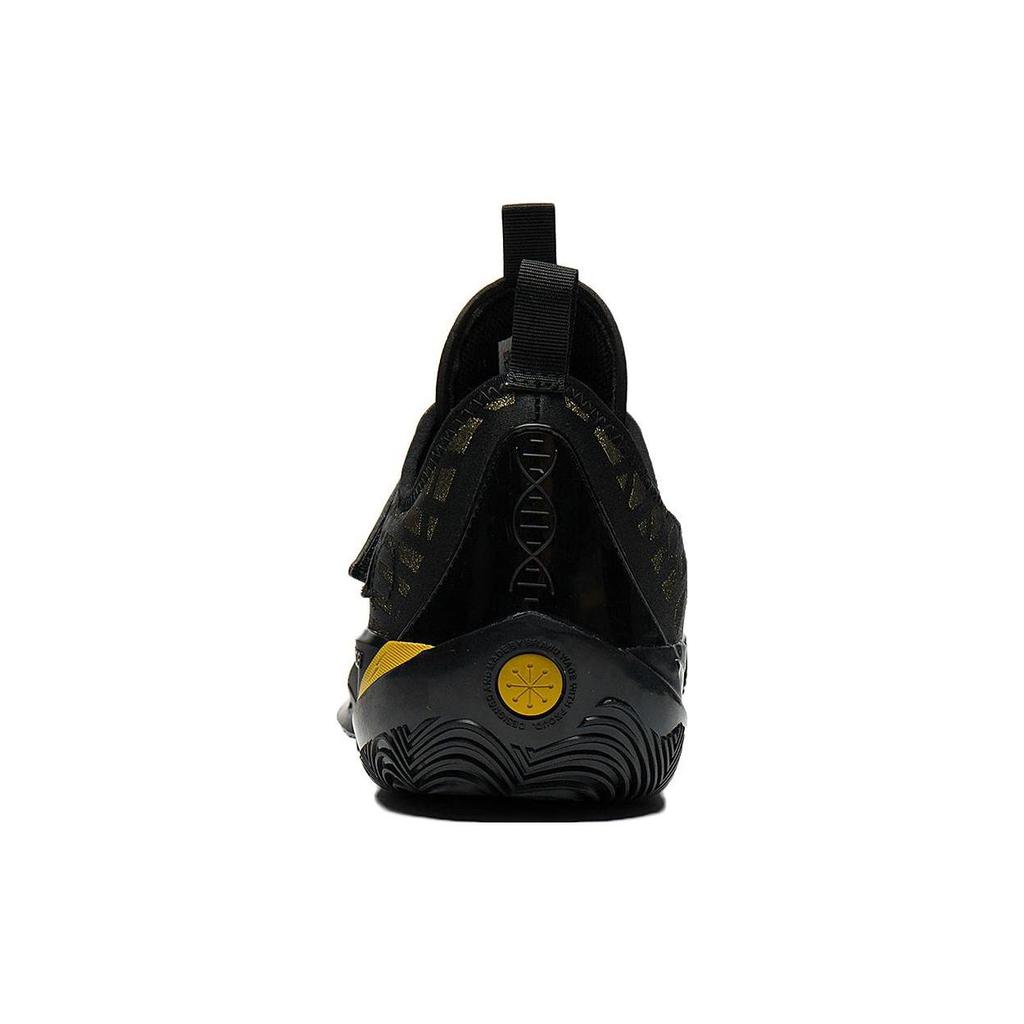 New LiNing Wade 808 2 Cushioning Anti Slip And Wear Resistant Low Top Basketball Shoes Black Gold ABPT017-2