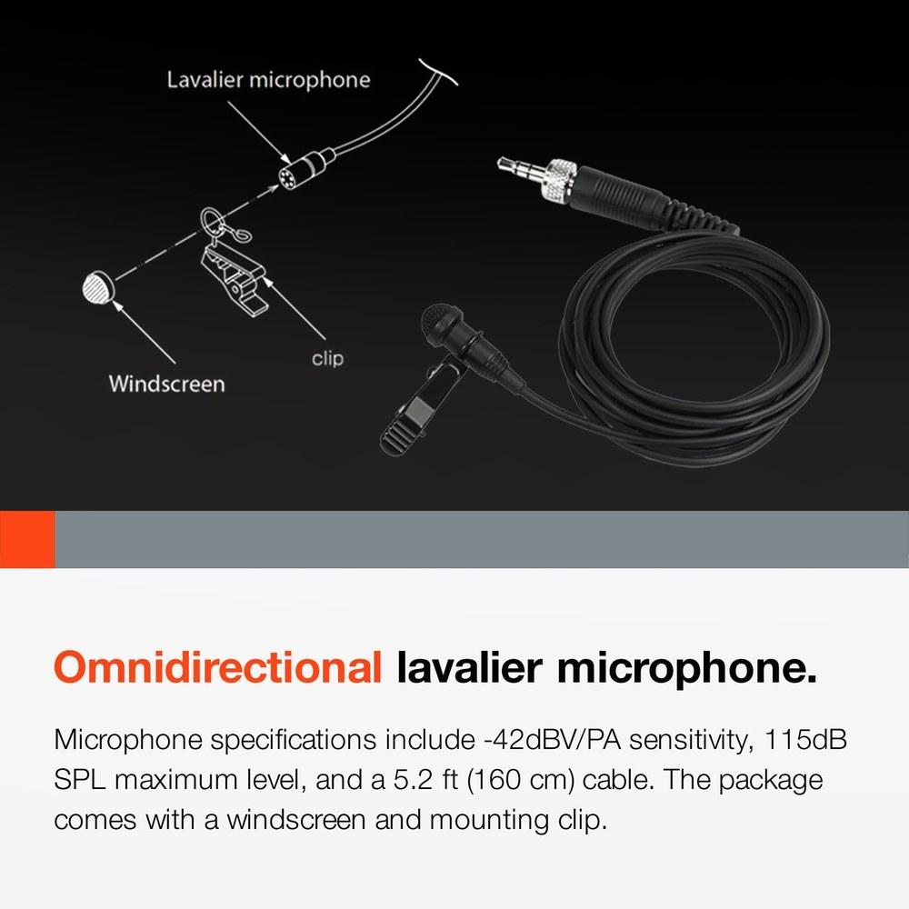Tascam TM-10 Lavalier Microphone Black