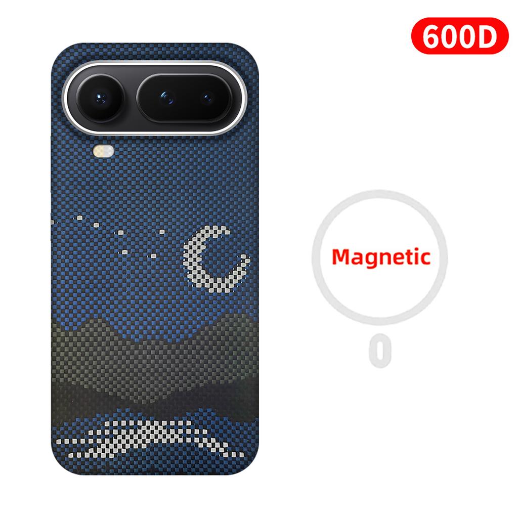 For honor magic 8 pro air carbon case aramid fiber kevlar magsafe fabric thin hard cover magnetic balck Slim light red 600d