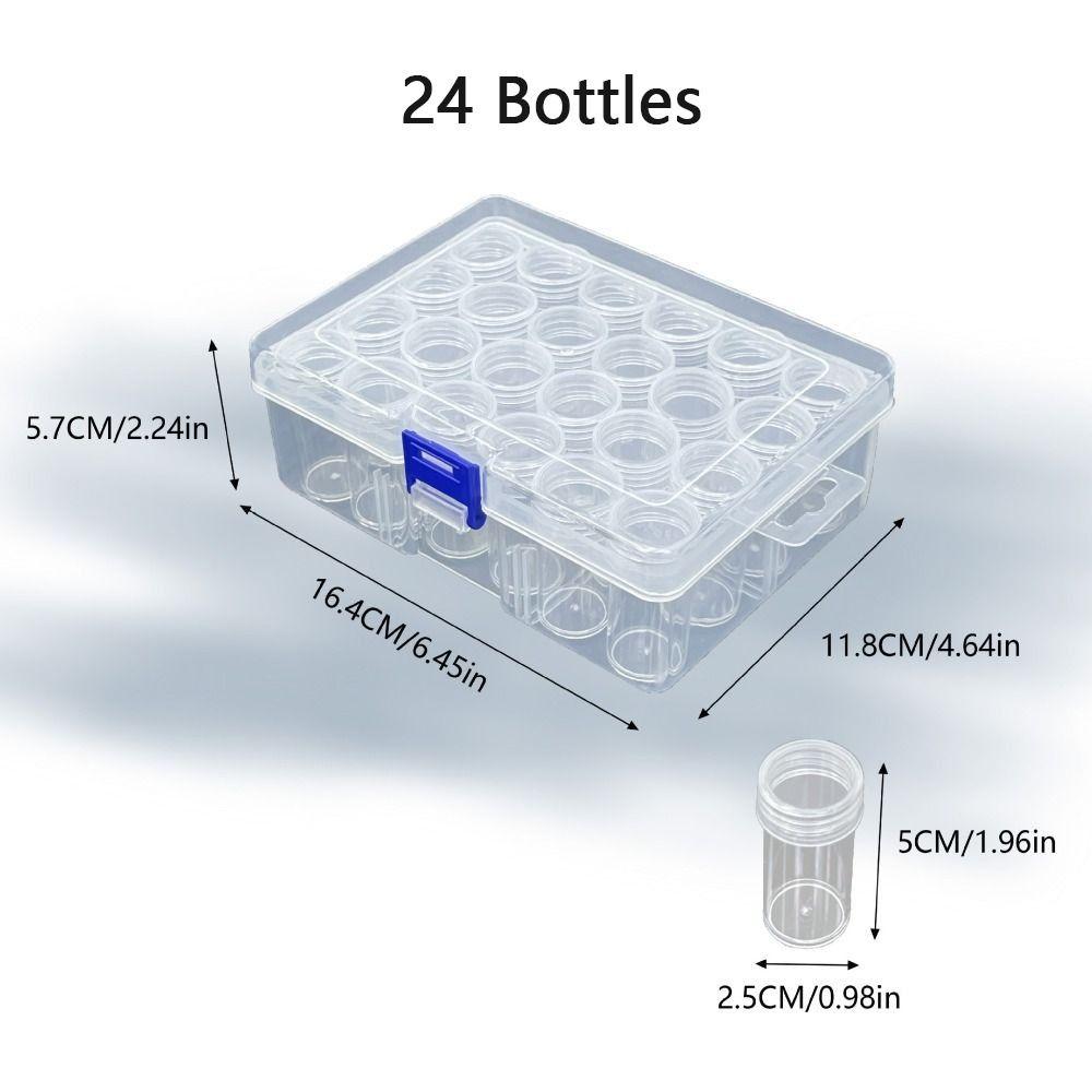 243038486080 Bottles Diamond Painting Storage Containers Round DIY Jewelry Organizer Box Plastic Transparent 2360₽