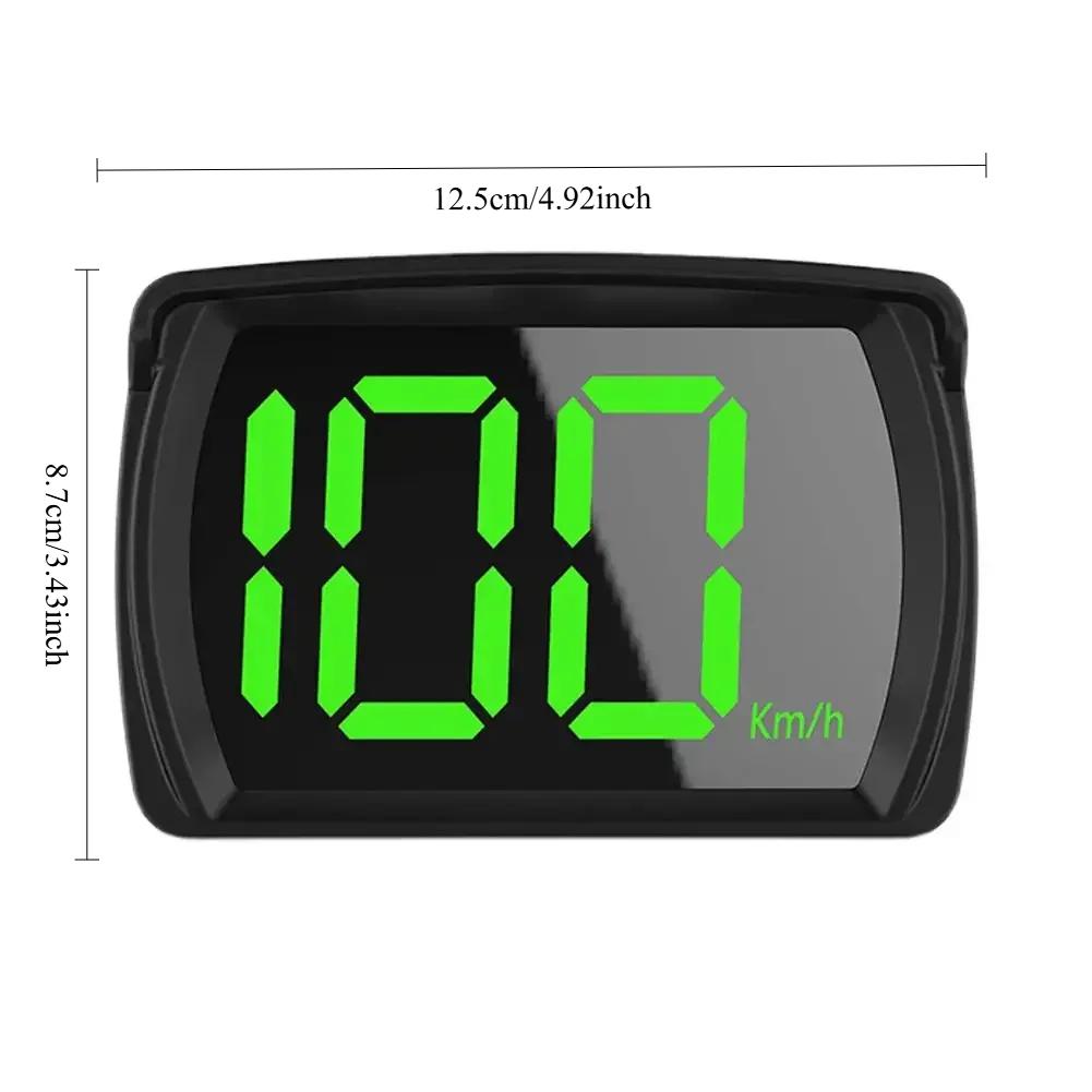 Car Head Up HUD Display GPS Speedometer - KMH Digital Speed Display with GPS+Beidou Dual Chipsets