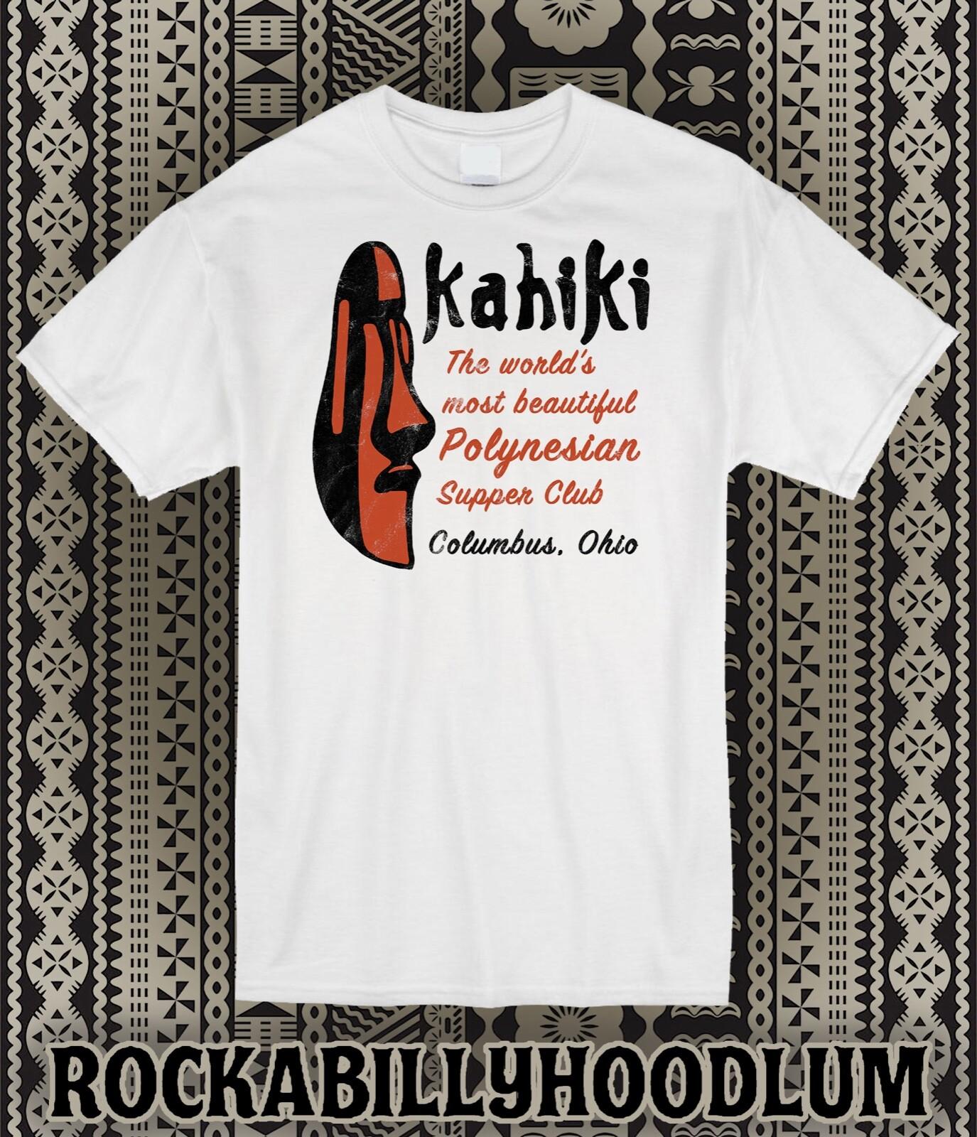 Retro Tiki T Shirt Cotton Bar Mug Polynesian Restaurant Kahiki Columbus Ohio XL