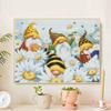 DIY Diamond Painting Gnomes Bees Daisy Cross Stitch Kit Mosaic Art Diamond Painting Full Circle Diamond Home Decoration