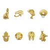 10PCS Alloy Nail Charms Egyptian Pharaoh Nail Art Decorations Cleopatra Nail Art Charms for Nail Art Design Acrylic Nail