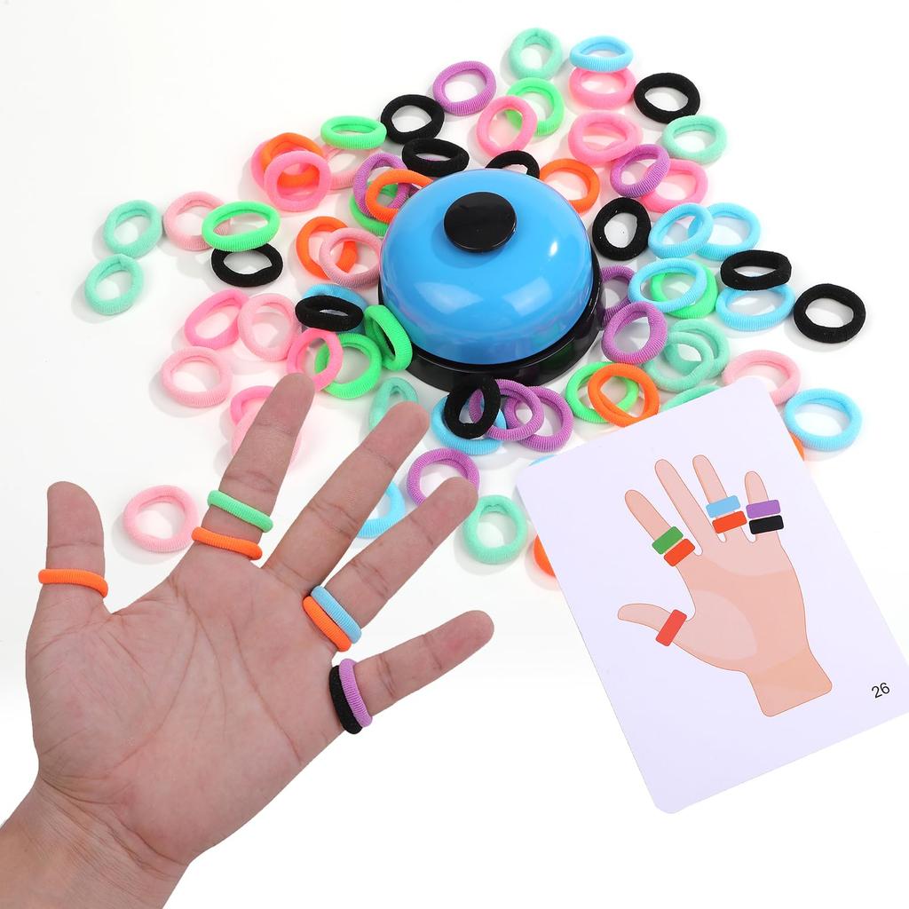 Pure Seek Ring-Ding Board Game, Tabletop Game, Buzzer Button, Finger Game, Card Game, Rubber, Set of 80