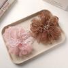 Organza Fabric Flower Patch Beaded Flower Flower Applique  Clothing Decoration