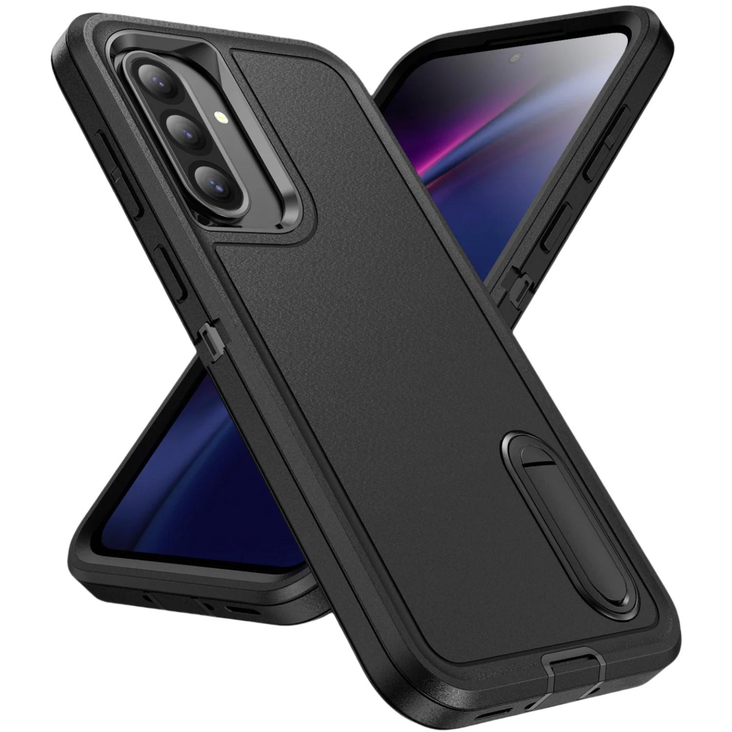 

Dustproof Accessories Armor Case for Samsung Galaxy A56 5G A16 A36 A54 A14 A15 A53 A13 S25 edge S24 Ultra S23 FE S22 Plus Bag for Galaxy S24 чорний