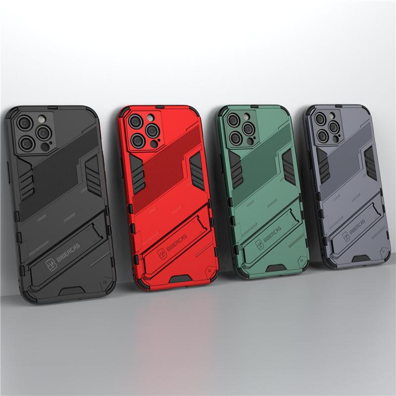 Shockproof Case For iPhone 12 Pro Max Cover For iPhone 11 12 Pro Punk Hard Fashion Holder Back Cover For iPhone 6 7 8 Plus 11 12