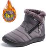 Mode Schneestiefel Damen Warm Plüsch Stiefeletten Winter Damen Slipper Flach Neu Lässig Wasserdicht Plateau Schuhe Übergröße 43 Damenschuhe