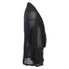 LORETTA CAPONI [Excellent Condition/2013 Model] 25-010-510-0008 100% Silk, Shell Button, Double-breasted, Sheer Jacket S blackUsed