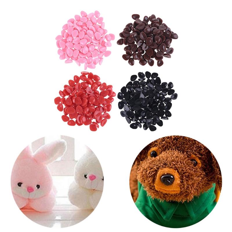 (100pcs) Multiple Sizes Fake Noses Acrylic for Doll Handworks and Craft Plastic Noses for Kids Gifts Making