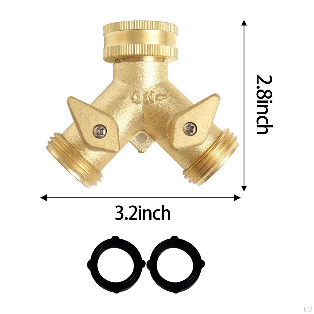Outlet Garden Hose Connector with Washers Copper Tap Splitter