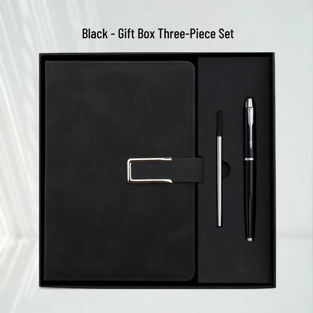 Notizbuch A5 mit individuellem Logo Geschenkset für Geschäft & Meetings