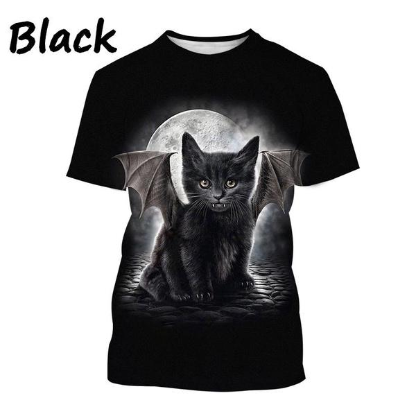 Мужская и женская модная футболка с принтом животных — фото 4