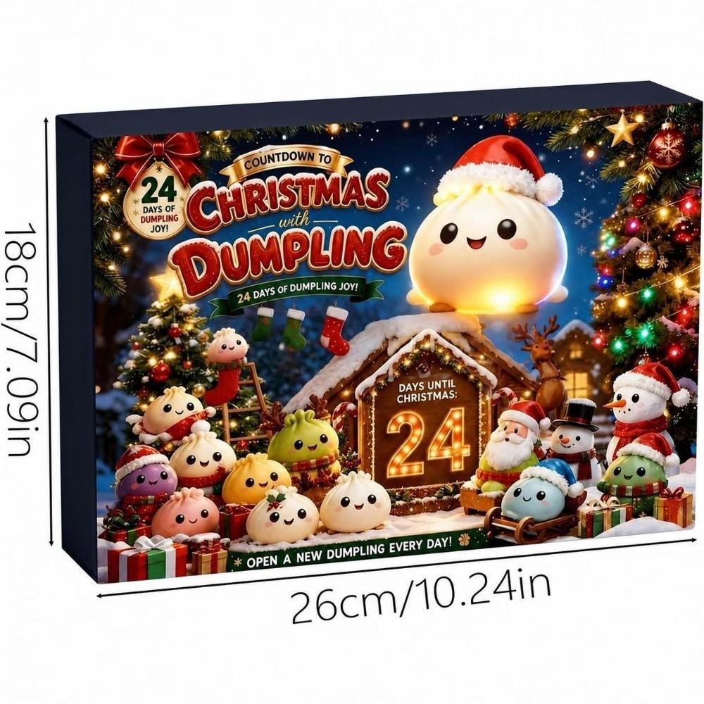 Slow Resilience Christmas Dumpling Advent Calendar 24-Day Countdown Calendar  for Kids&Adults