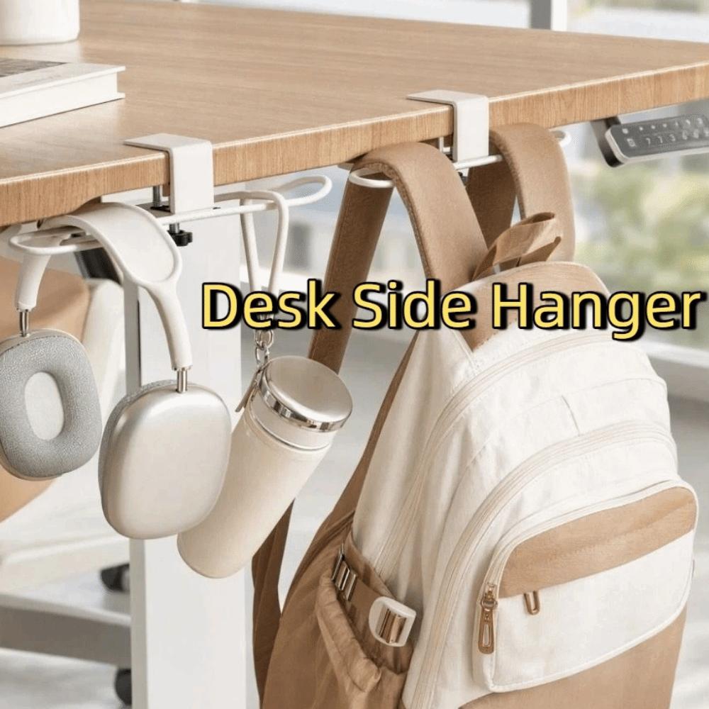 Adjustable Desk Side Bag Hook Detachable Desk Side Handbag Rack Water Cup Holder Hook  Office