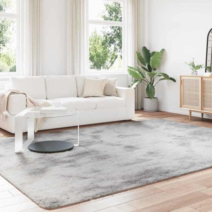 VidaXL Shaggy Rug with Long Pile Light Grey 240x340 Cm Polyester, Carpet, Bedroom Rug, Modern Rug, Living Room Rug, 4102858