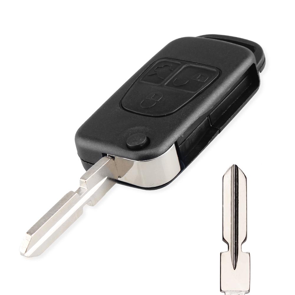 For Benz Key Shell Flip Folding For Mercedes Benz W168 W124 W202 W210 W211 W203 Remote Car Key Case Fob Replacement Cover