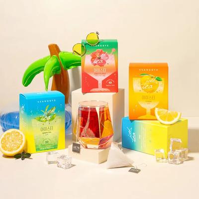 Zero Ice Tea 10 Tea Bags 3 Types 1+1 (Green Tea/Yuja/Hibiscus Apple)
