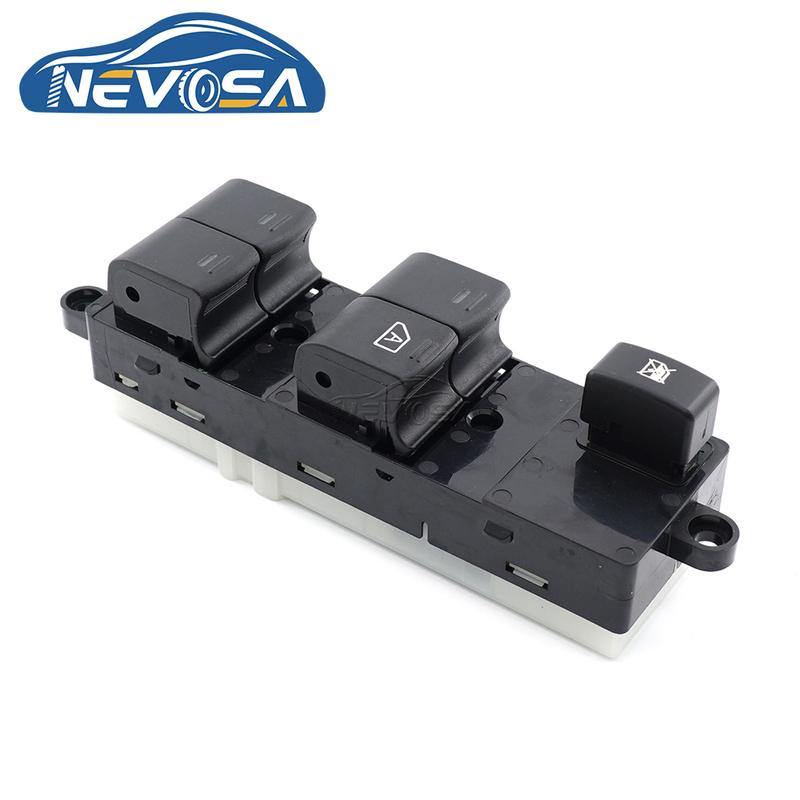 LHD RHD Right Window Switch Car Left Button For Nissan Qashqai J10 Navara D40 Pathfinder R51 25401-JD001 25401-EB30B 25401-BB65B