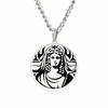 Dawapara Vintage Ancient Greek Warrior Pendant Egyptian Goddess Athena Aphrodite Artemis Apollo Symbol Stainless Steel Amulet